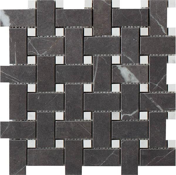 Мозаїка Pietra Grey Mosaico Basketwave Fade 30x30 Lux Experience Impronta з колекції Lux Experience Impronta