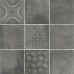 Плитка 61,5X61,5 Fattoamano Maiolica Nero La Fenice