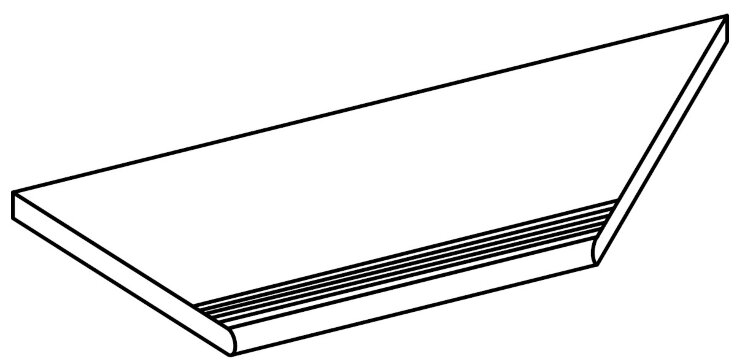 Бортик для басейну 25x50 Tame Stone Major Angolo Line Interno Con Toro Dx - Pietre Naturali з колекції Pietre Naturali Monocibec