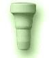 Спецелемент Angoli Esterno Toro Verde Craquele 2.5x5.6 Electa Ceramiche Grazia з колекції Electa Ceramiche Grazia