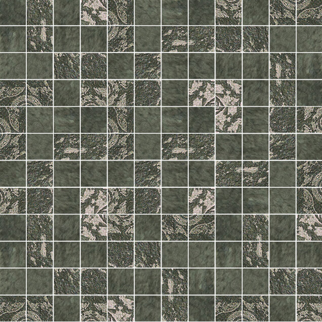 Мозаїка (30x30) VMS303GE48 INTRECCIO SMALL GREEN - Luci di Venezia з колекції Luci di Venezia Decoratori Bassanesi