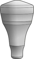 Кут ANGOLO CAPITELLO VERDE SALVIA - 2x6.5 BS CAP AE 09 La Boiserie Кут ANGOLO CAPITELLO VERDE SALVIA - 2x6.5 BS CAP AE 09 La Boiserie