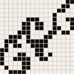 Мозаїка (31.5X31.5) VENISE MOSAICO DAM. LAIT/NOIR C31250 (1шт. з компл.2шт.)