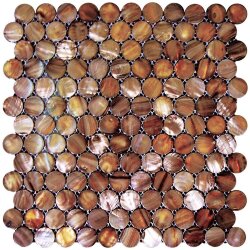 Мозаїка (28.5x29.5) MOPM-BRD-RND Brown2,5Round - Shell Mosaic