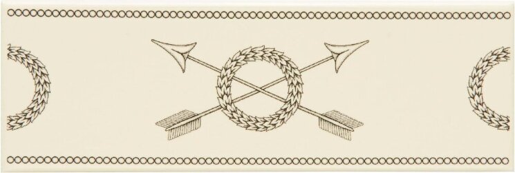 Бордюр Crossed Arrows 5x15.2 Artworks Colonial White Original Style з колекції Artworks Colonial White Original Style Бордюр Crossed Arrows 5x15.2 Artworks Colonial White Original Style з колекції Artworks Colonial White Original Style