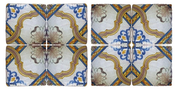 Декор (30x30) Piastrelle Maioliche Repro 063/D - Maioliche Repro з колекції Maioliche Repro Scianna