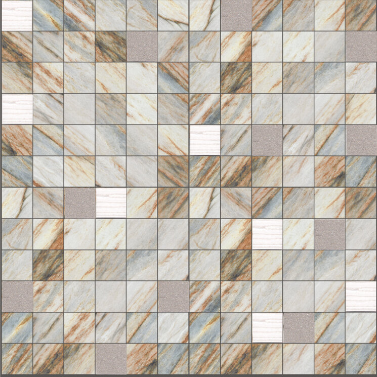 Плитка 29.75X29.75 Luxor Quartzite Aurora Mos 2,5X2,5 Decor Luxor Aparici з колекції Luxor Aparici