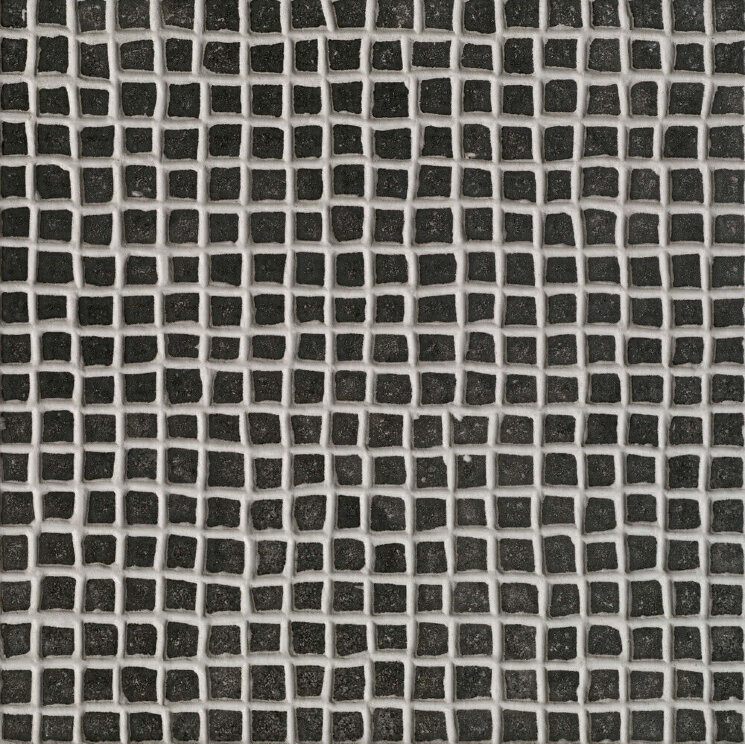 Плитка (30.4x30.4) 045H185 P. D. Sole Mos. Linea Nero Ret. - Pietre Del Sole з колекції Pietre Del Sole Elios