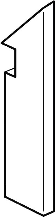 Спецелемент Beige Battiscopa Sagomato Dx Matt 7.2x30 Blok Fap з колекції Blok Fap