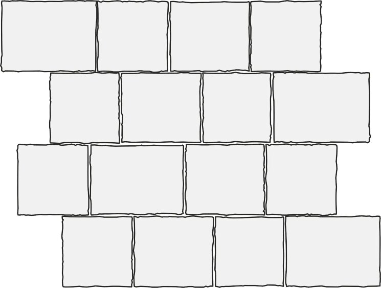 Мозаїка 29.5x39 AF7K Qe.Rocky Comp.P Caesar Quartz Essen з колекції Quartz Essen Caesar