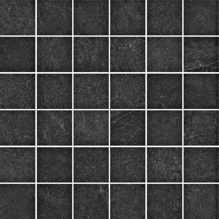 Мозаїка 5x5 Slate Black Mosaico Tessera - Realstone_Slate - R6GZ з колекції Realstone_Slate Ragno