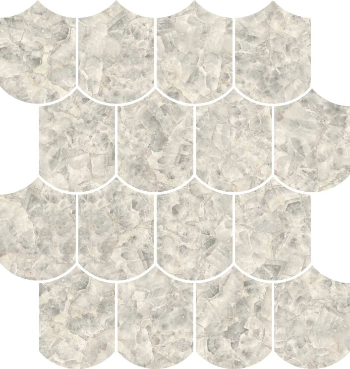 Мозаїка GEMSTONE MOS WAV DI LUX R - 30.7x35 PF60013299 Gemstone з колекції Gemstone Versace