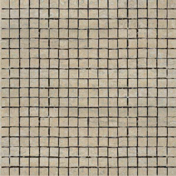 Мозаїка (30x30) TR2MSPR Mosaico Travertino Verso Beige R/P - Travertino Romano al Verso з колекції Travertino Romano al Verso COEM