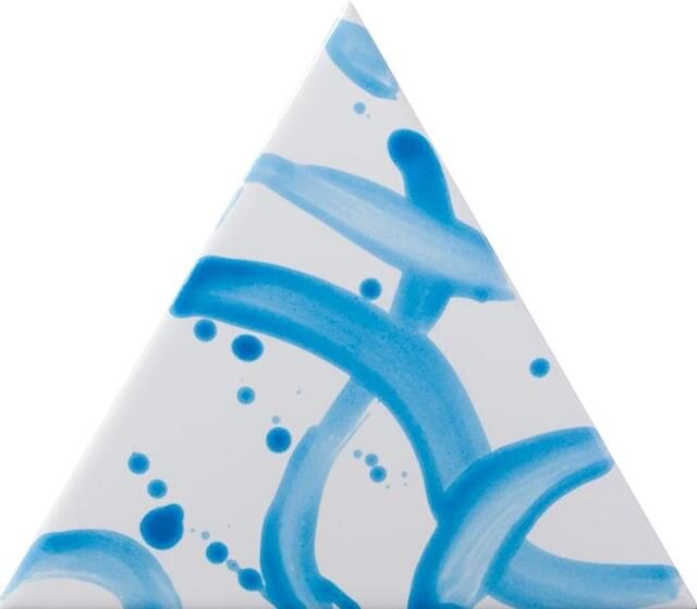Декор Splash Azzurro 17x17 Triangolo Petracers з колекції Triangolo Petracers
