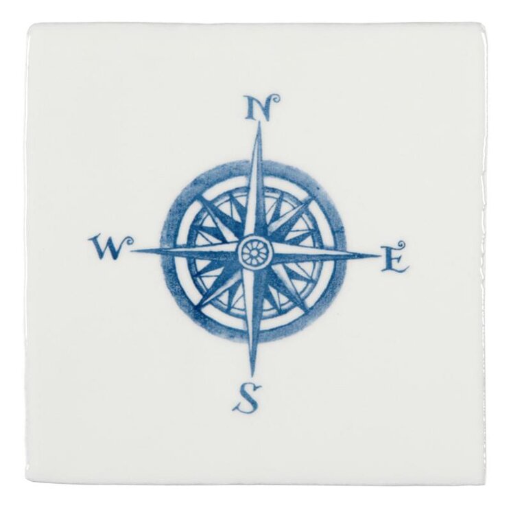 Декор Compass Blue On Papyrus 13x13 Residence Winchester з колекції Residence Winchester Декор Compass Blue On Papyrus 13x13 Residence Winchester з колекції Residence Winchester