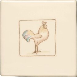 Декор Cuthbert Cockerel On Off White 10.5x10.5 Classic Winchester