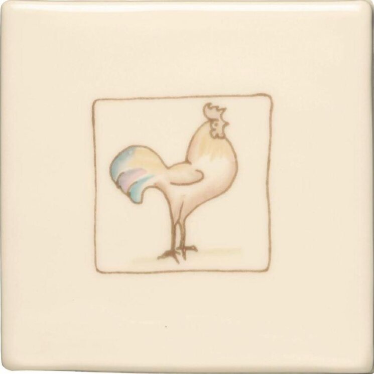 Декор Cuthbert Cockerel On Off White 10.5x10.5 Classic Winchester з колекції Classic Winchester Декор Cuthbert Cockerel On Off White 10.5x10.5 Classic Winchester з колекції Classic Winchester
