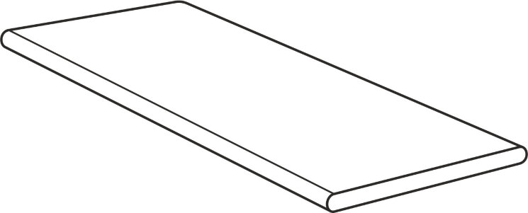 Кутова сходинка 50x100 Corten Two Grad. Angolare Sx Toro Bord. Nat - Titan - 114443 з колекції Titan Century