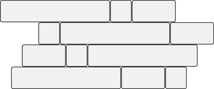 Мозаїка HNS 15 MURETTO - 30x60 G8NS15MU Nesting з колекції Nesting Del Conca