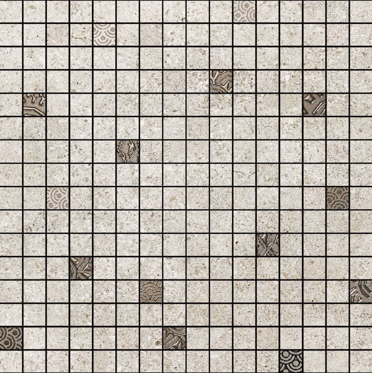 Мозаїка (35x35) 663.0085.003 Mosaic Shelter Grey - Nest з колекції Nest Love Tiles