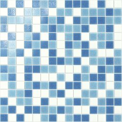 Мозаїка (32.7x32.7) ML4N Glass Turchese Mix Carta - SistemV Glass Mosaic