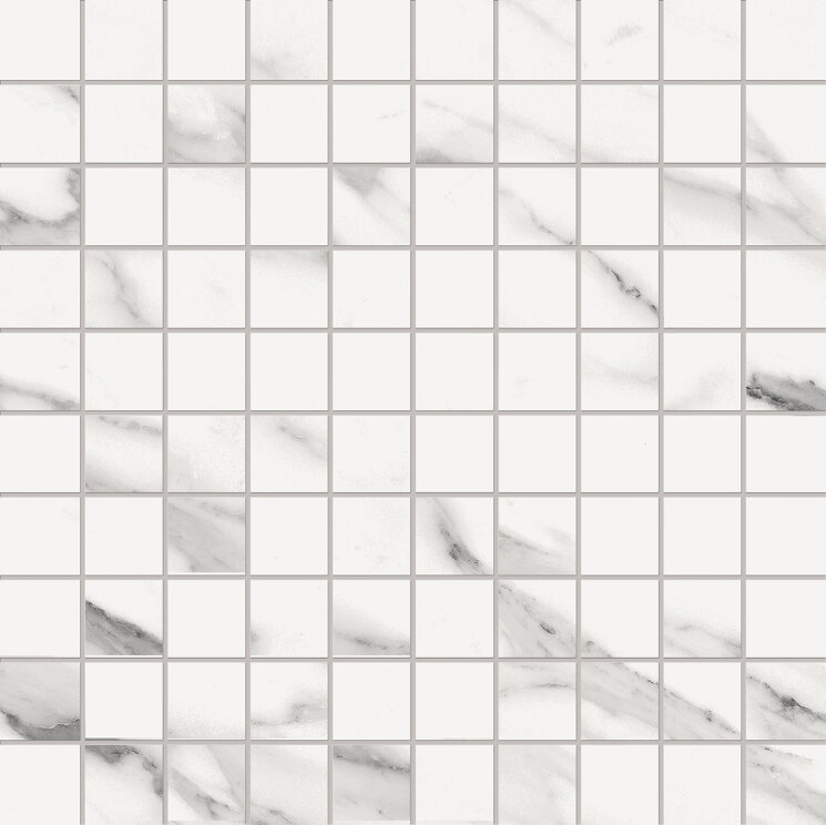Мозаїка 30x30 I305 M0 R Mosaico Statuario Michelangelo Naturale - Tele di Marmo - EDQ5 з колекції Tele di Marmo Emilceramica