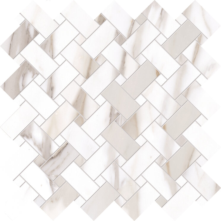Плитка 30x30 Intrecci Calacatta Gold Canova Naturale - Tele di Marmo Reloaded - E0QY з колекції Tele di Marmo Reloaded Emilceramica