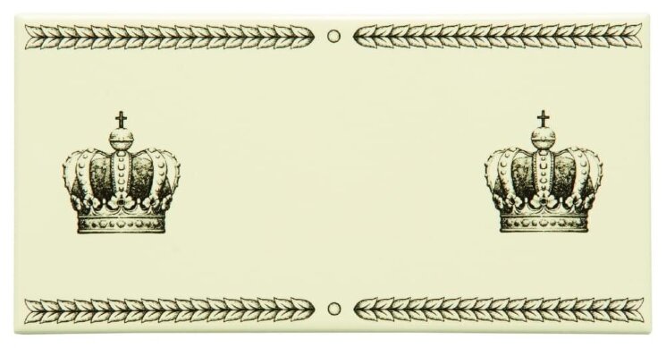 Бордюр Double Sovereign Crown 7.5x15.2 Artworks Colonial White Original Style з колекції Artworks Colonial White Original Style