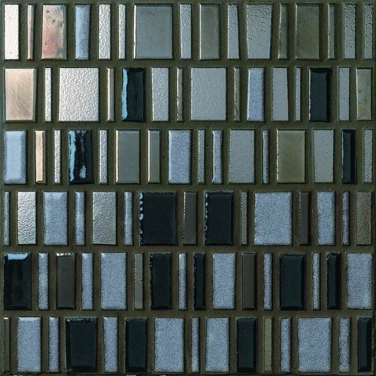 Мозаїка (30x30) 230616 Mediummetalanthracitesurete - Le Murrine з колекції Le Murrine Settecento