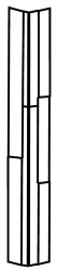 L-елемент (5.2x45) NASV Northwhite angolo spaccatella verticale (x5,2 RT) - Travel