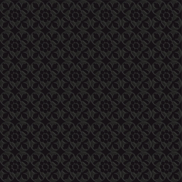 Плитка (60x60) 7VF14FL Fleur Noir - Deco Dantan з колекції Deco Dantan Tagina Плитка (60x60) 7VF14FL Fleur Noir - Deco Dantan з колекції Deco Dantan Tagina