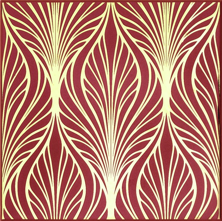 Плитка 20x20 GER LIORO14 LIBERTY LAMPONE ORO CROMO Petracer's Grand Elegance Rubino з колекції Grand Elegance Rubino Petracer's