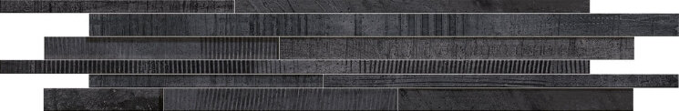 Декор (16.5x100) 63755 Fascia Contrasti Black (rivestimento) - Kendo з колекції Kendo Cerdomus