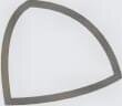 Спецелемент Rounded Edge Corner White Matt 1.1x1.1 Gradient Wow