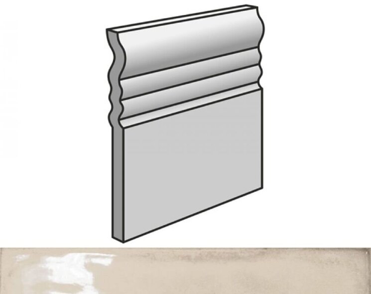 Бордюр 15*15 Skirting Cream 24049 Splendours Equipe з колекції Splendours Equipe