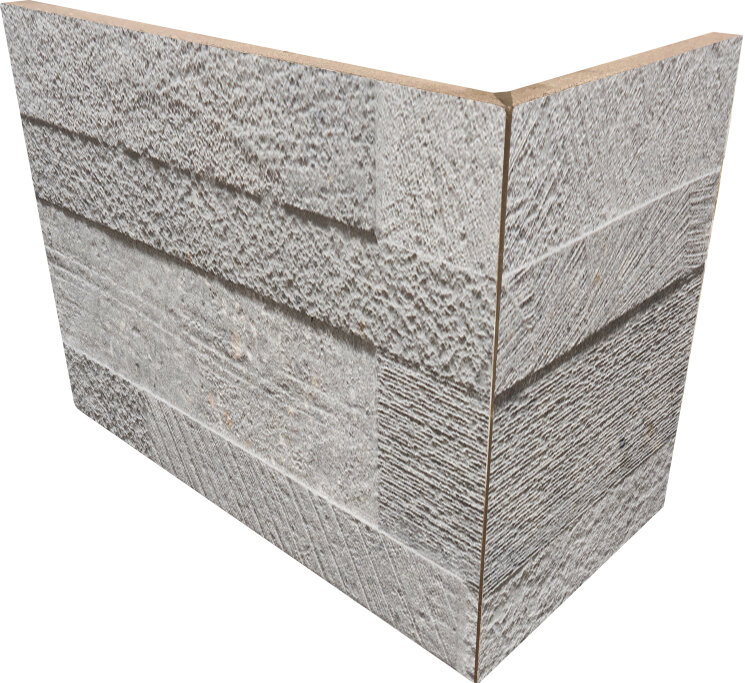 Кутовий елемент 20x10x15 Loft3 Dangolo Esterno Grey - Loft 3D - J89288 з колекції Loft 3D Rondine