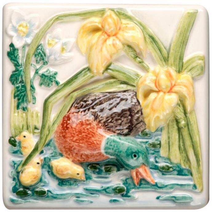 Декор Mallard Duck Clematis 10x10 La Belle Original Style з колекції La Belle Original Style