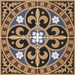 Панно Gladstone Blue-Red 30.4x30.4 Victorian Floor Tiles Original Style Панно Gladstone Blue-Red 30.4x30.4 Victorian Floor Tiles Original Style