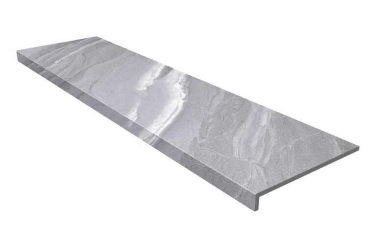 Сходинка З Прямим Носиком Gris 31.5x119.7 Tibet Gres De Aragon з колекції Tibet Gres De Aragon