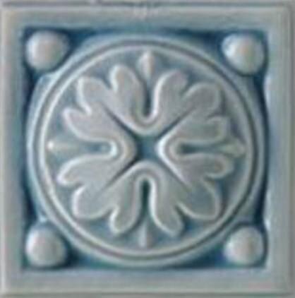 Вставка Voluta Tozzetto Genziana 6x6 Essenze Ceramiche Grazia з колекції Essenze Ceramiche Grazia