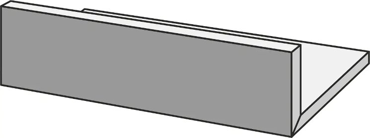 L-елемент 15x60 MNG4 Sistem nCordoloL Grigio Scuro Marazzi SistemN20 з колекції SistemN20 Marazzi