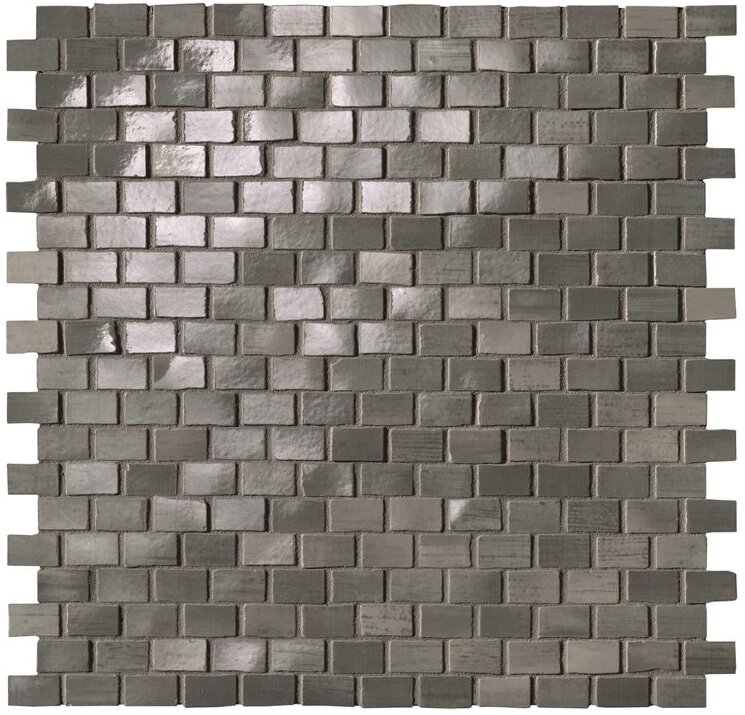 Мозаїка Grey Brick Mosaic 1.3х2.3 30x30 Brickell Fap з колекції Brickell Fap