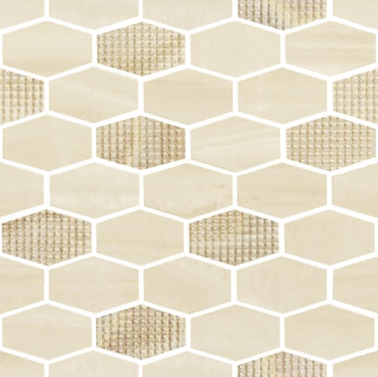 Бордюр Alabastro Losanga Mix Dec 25x25 Preciouswall Ascot з колекції Preciouswall Ascot