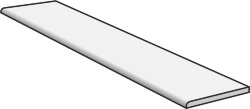Сходинка 30x120 Gradino Solid Peltro - SistemS - M2WY