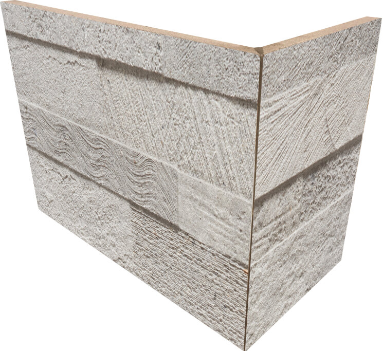 Кутовий елемент 20x10x15 Loft3 Dangolo Esterno Light Grey - Loft 3D - J89289 з колекції Loft 3D Rondine