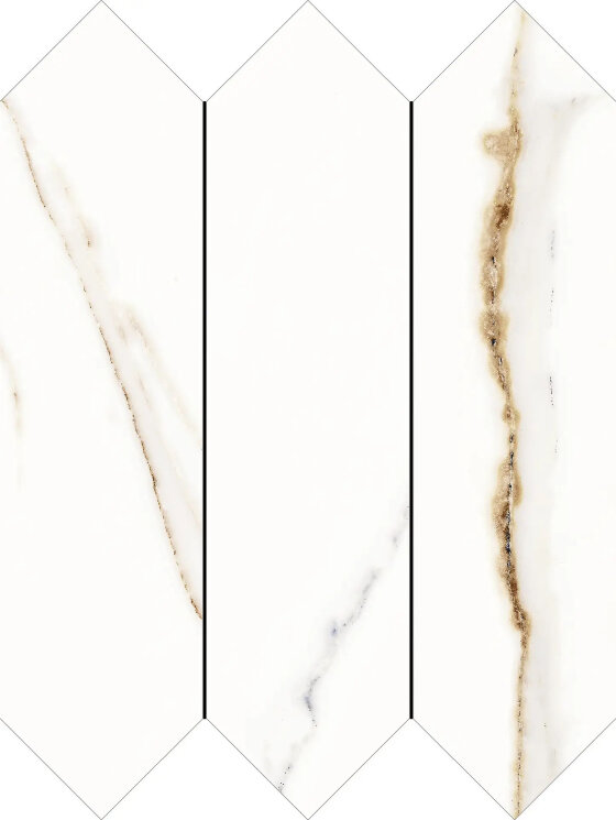 Мозаїка Mosaic Picked Palace White Polished - 33x44 DC3902 Palace з колекції Palace Aleluia