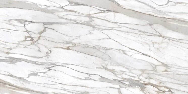 Декор Calacatta Gold Lappato Lucido Book Match B 162x324 Marmi Level з колекції Marmi Level