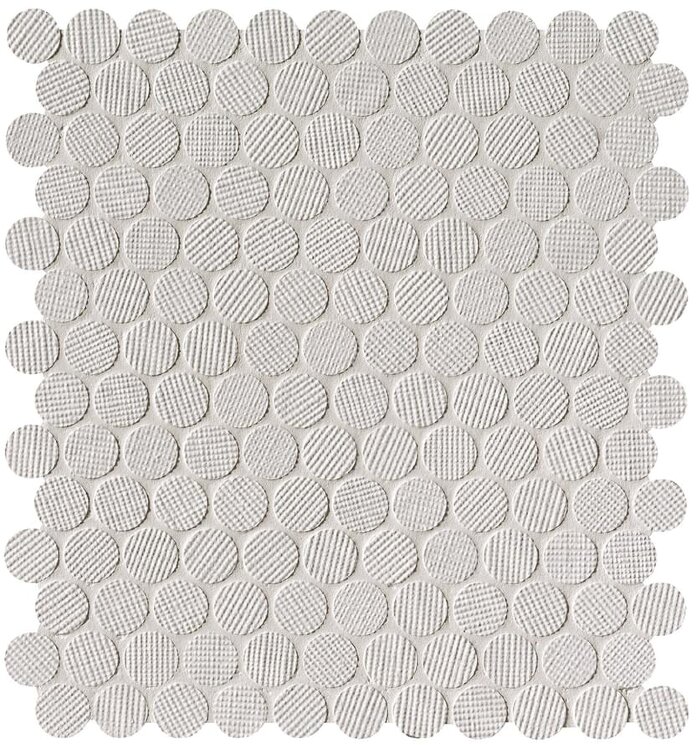 Мозаїка Bianco Round Mosaic ? 2 29.5x32.5 Milano And Wall Fap з колекції Milano And Wall Fap