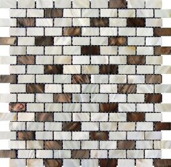 Мозаїка (29.7x28.2) MOPM-MIX-RE Mix 1,5*3Rectangular - Shell Mosaic