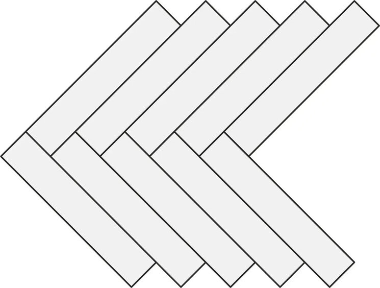 Мозаїка Mosaico Arrow Moka - 20x40 Mn Mn з колекції Mn Gambini